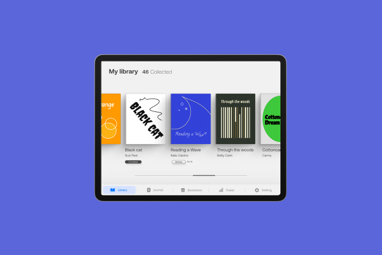Book Reading App overlay